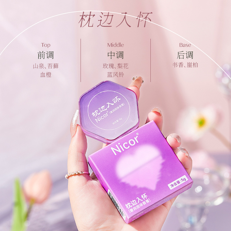 Nicor perfumista bálsamo fragancia duradera de lujo de las señoras hidratante Cuerpo Bálsamo Perfume portátil entrega de fábrica