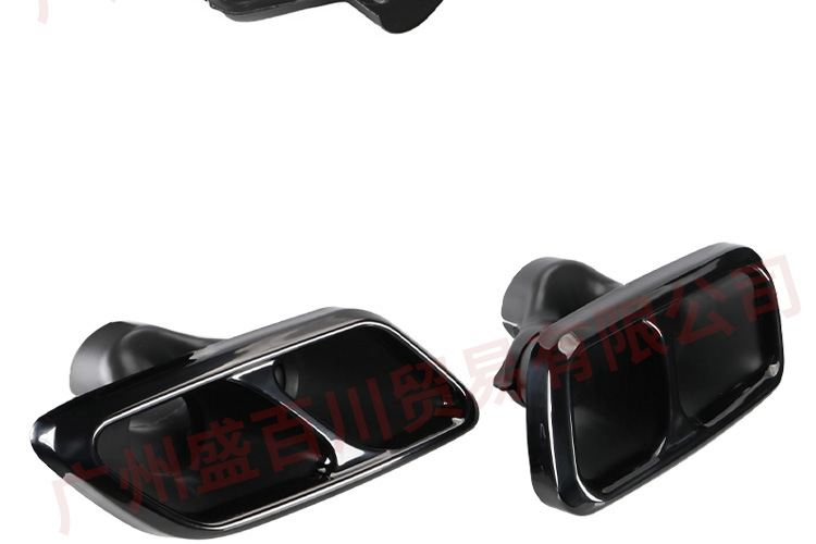 Suitable for 14-21 Land Rover Range Rover Sport SVR four-outlet square black stainless steel welded tail throat surround