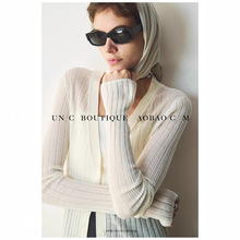 高品质同款源厂显瘦镂空桑蚕丝微透 轻薄外搭针织开衫防晒上衣女