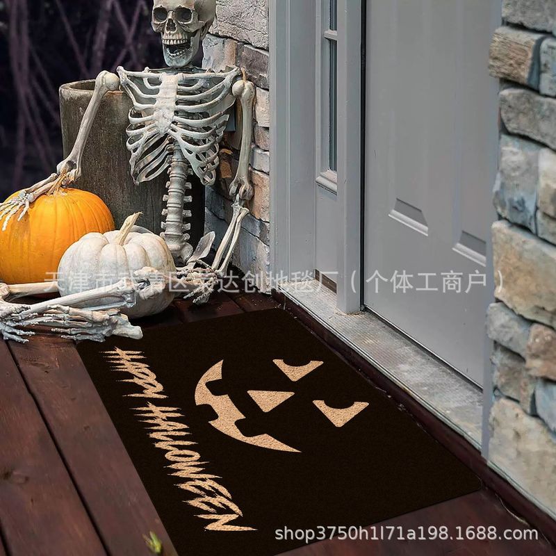 Amazon Temu ハロウィンゴーストフロアマット、汚れにくい玄関ドアマット、バスルーム吸収性フットマット、リビングルーム装飾フロアマット|undefined