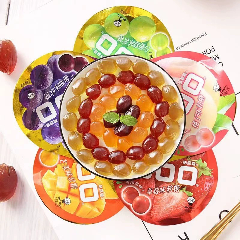 Фруктовые желейные конфеты (UHA Cool Lulu) 52 г, виноград и микс вкусов, мягкая жевательная закуска