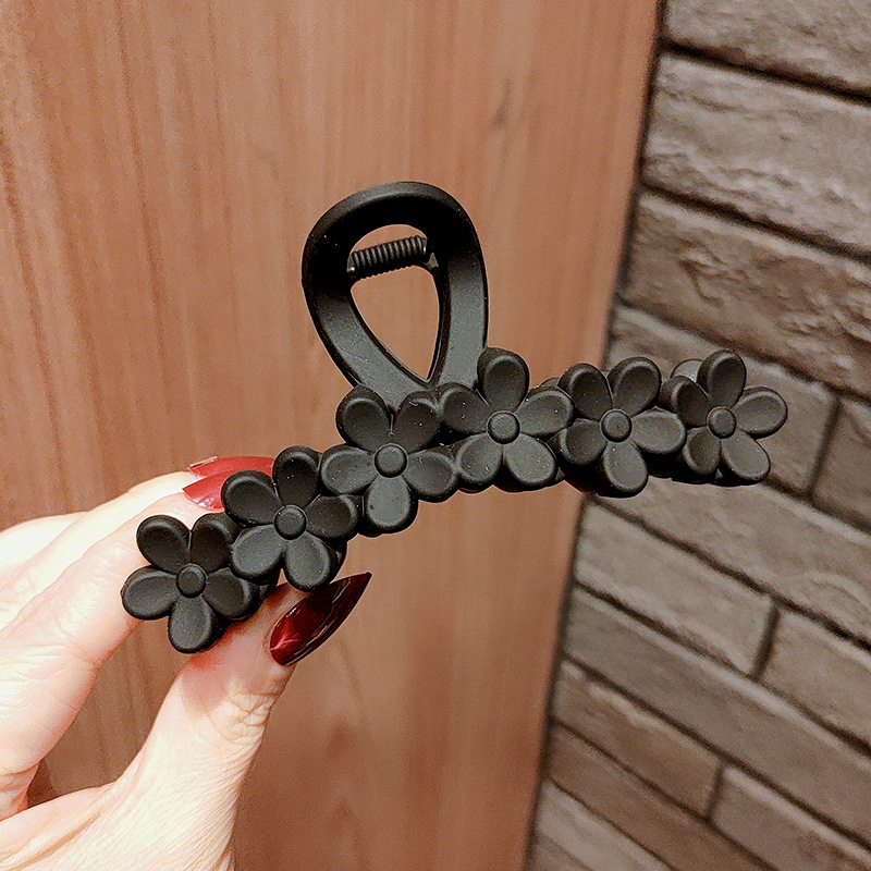 Internet celebridad clip de pelo francés de las mujeres de gran parte posterior de la cabeza horquilla clip de tiburón de alto grado agarre del pelo clip de pelo tocado