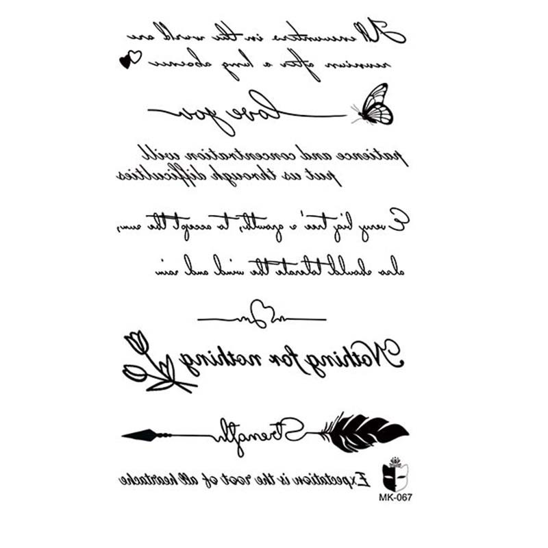 Animal blanco y negro desechable pegatinas de tatuaje belleza pegatinas de tatuaje moda estética patrón de personalidad dama pegatinas de tatuaje