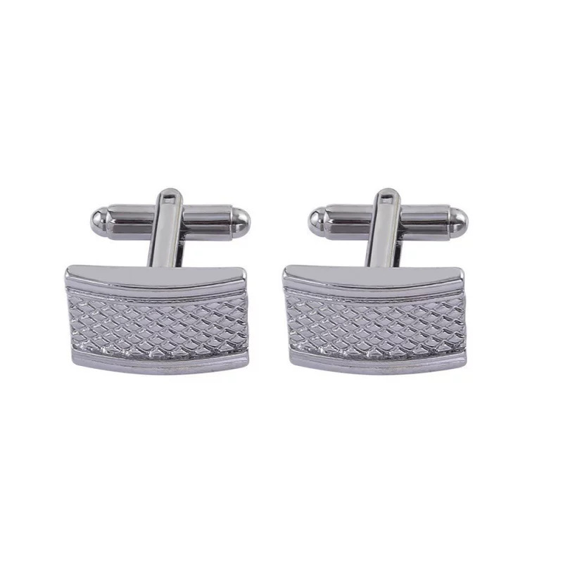 Amazon new men's business carved striped cufflinks fashion square pattern cuff nail manufacturers wholesale