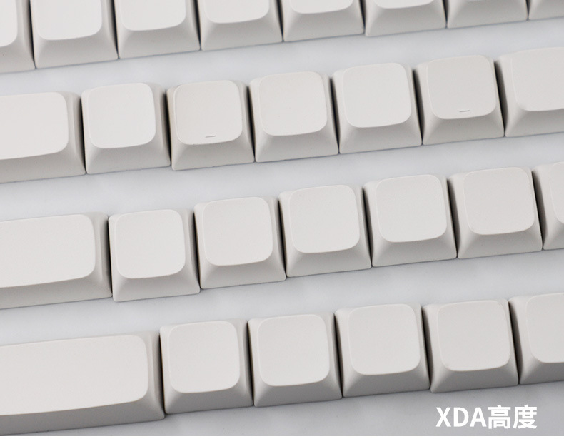 Fabrika PBT malzemeden XDA yüksek normcore beyaz tuş başlığı ışık korumalı 134 tuşlu küçük tam set malzemeli mekanik klavye tuş başlığı