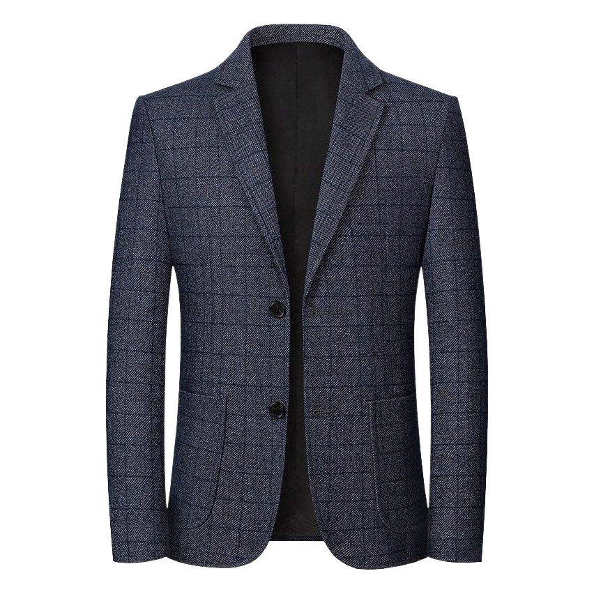 Traje de primavera y otoño para hombres nuevos de mediana edad Chaqueta de traje de una pieza casual para hombres sin planchar abrigo de papá entrega de una pieza