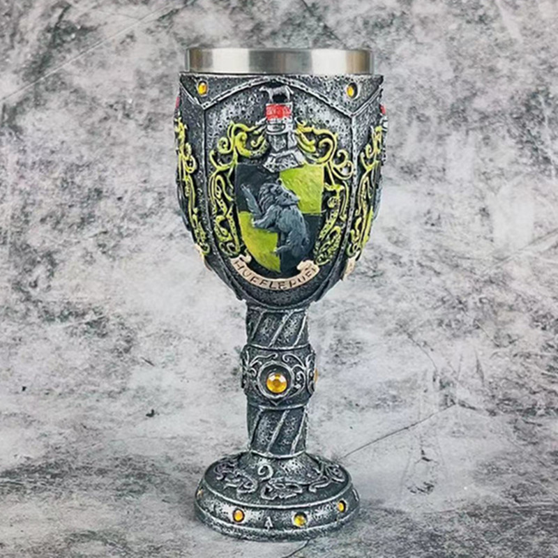 Creativo película periférica Hogworth y llama taza modelo recuerdo colección decoración Gryffin retro taza