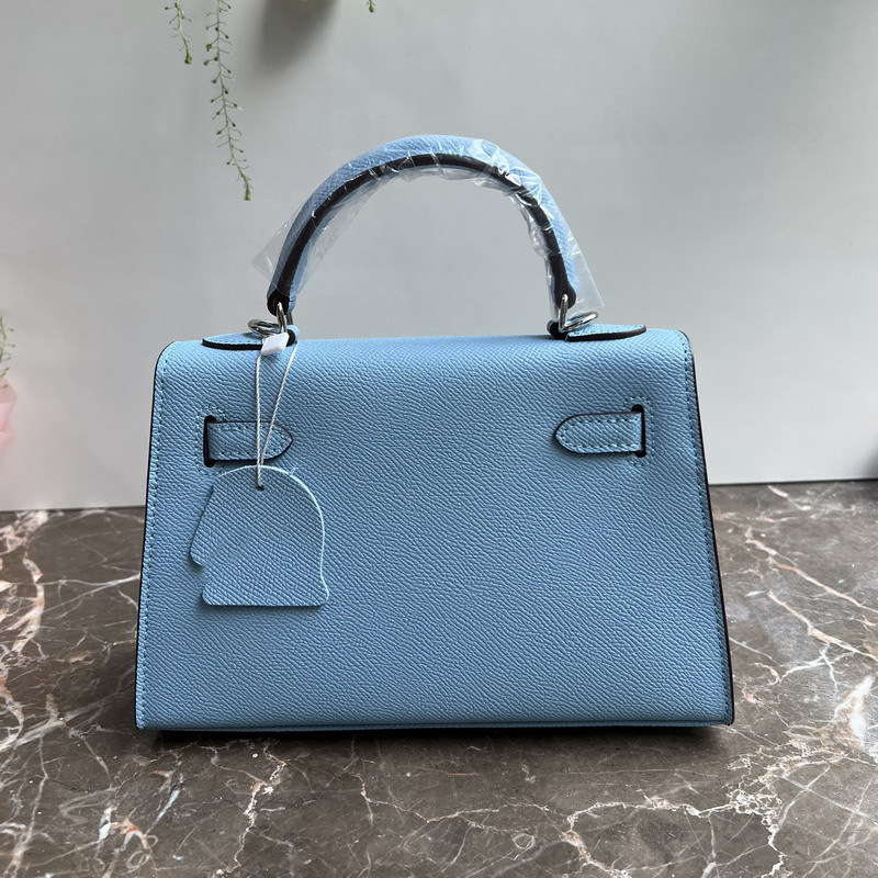 25新款真皮女包手掌纹迷你22CM25凯丽包银扣手提包单肩斜跨境批发