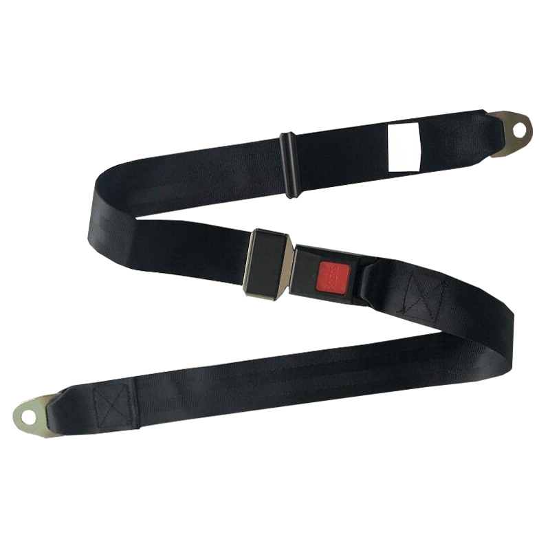 Factory direct supply van rear special long two-point seat belt black polyester simple 1.6 seat belt