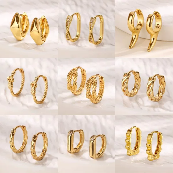 Amazon Hot Wheat Ear Woven Earrings Women's Ear Rings High-grade Niche No Fading Earrings in stock Wholesale