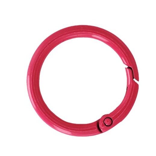Paint zinc alloy spring ring bag small round hanging buckle jewelry accessories open spring buckle macaron color hardware