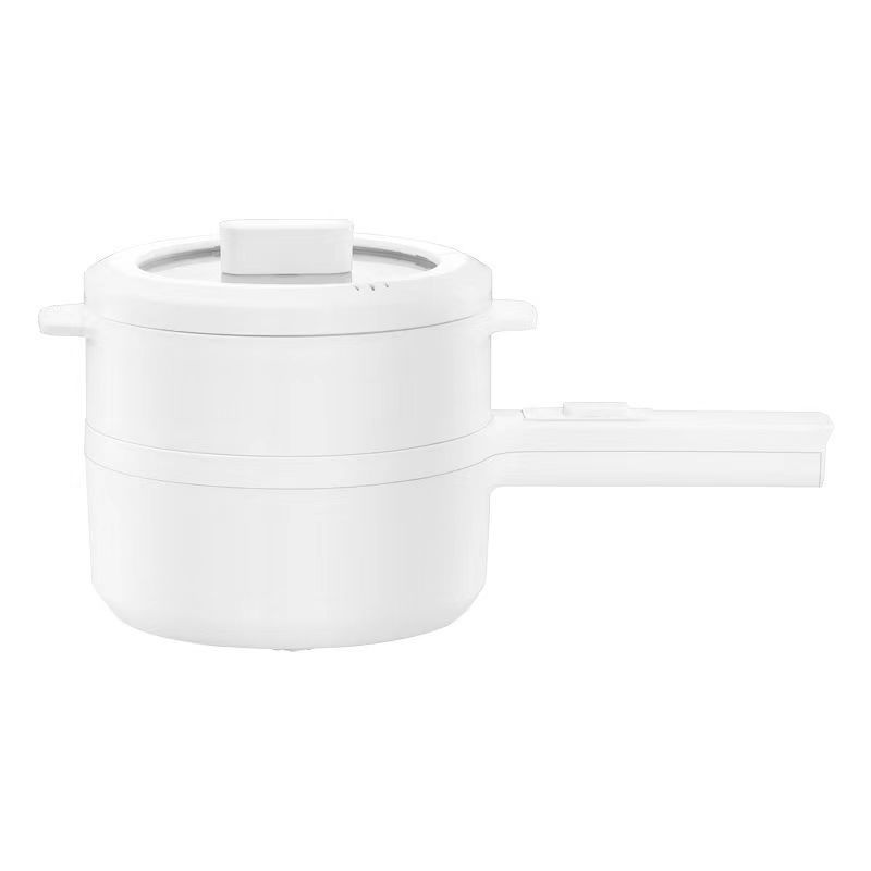 白電気煮鍋二重電気煮鍋陶磁器鍋家庭用多機能一体電気蒸し鍋は鍋料理鍋にくっつかない|undefined