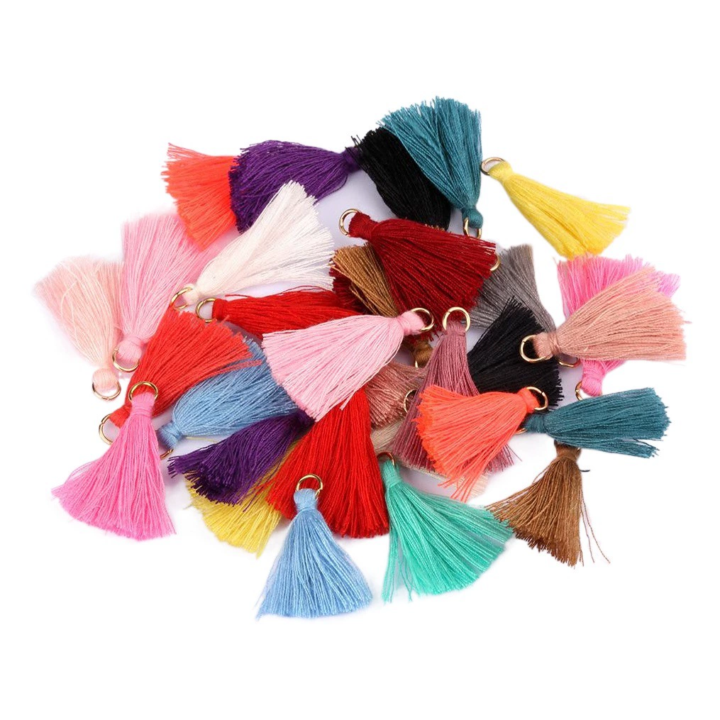 Полиэстер хлопок Цвет 3 см подвесное кольцо Изысканная маленькая кисточка в наличии 3 см кисточка оптом цвет черный