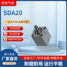 耐高温小型气动气缸薄型气缸SDA20-15 (3)柱塞拉杆式方形液压缸