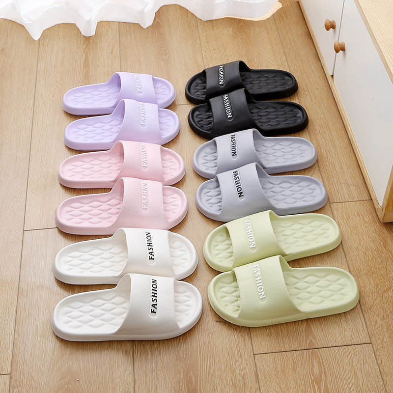 Women's Summer Slippers Evs Summer Bathroom Indoor Non-Slip Couple Men's Slippers Cross-Border Temu Dropshipping Durable
