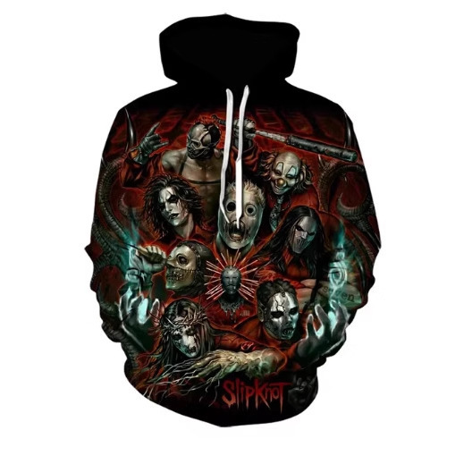 New 3D Printed Horror Movie Chucky Men's and Women's Black Hat Sweatshirt Children's Long-Sleeve Long-Sleeve Women's Sports Wear
