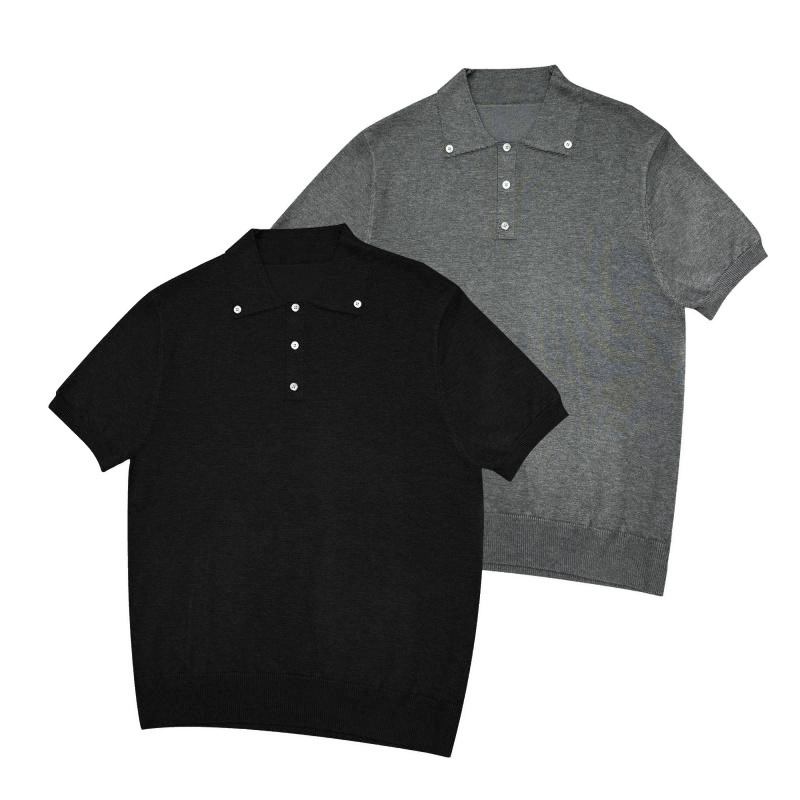 Intellectual Style Fake Collar Polo Solid Color Pullover Knitwear, Lightweight and Breathable Short-Sleeve Thin Round-Neck Inner Wear Intellectual Style Fake Collar Polo Solid Color Pullover Knitwear, Lightweight and Breathable Short-Sleeve Thin Round-Neck Inner Wear