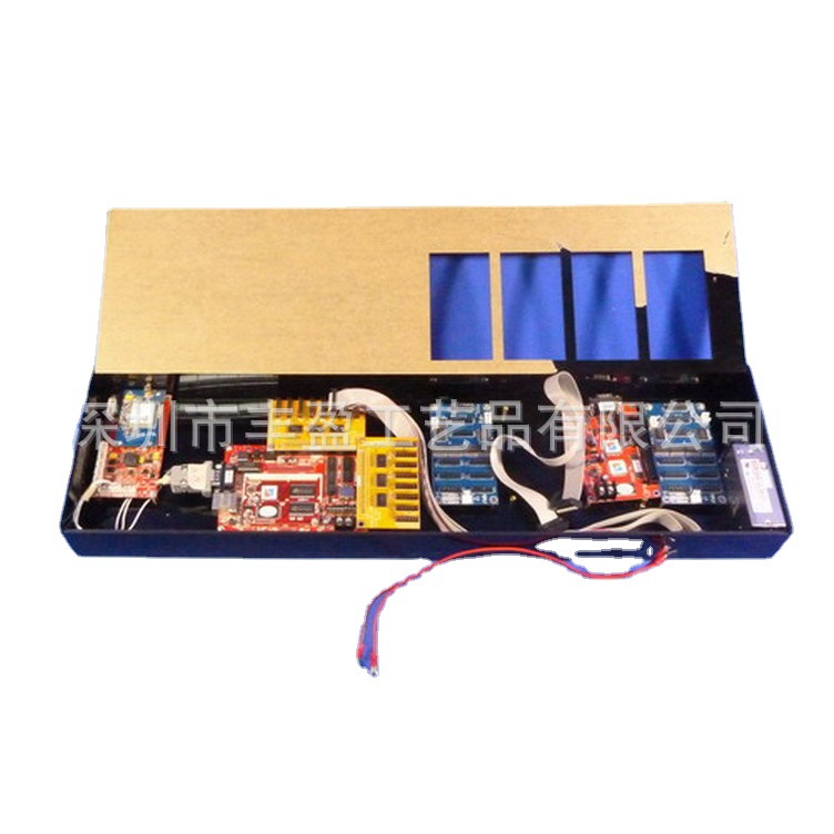 亚克力线路板展示架 芯片展示盒 黑色有机玻璃展示盒