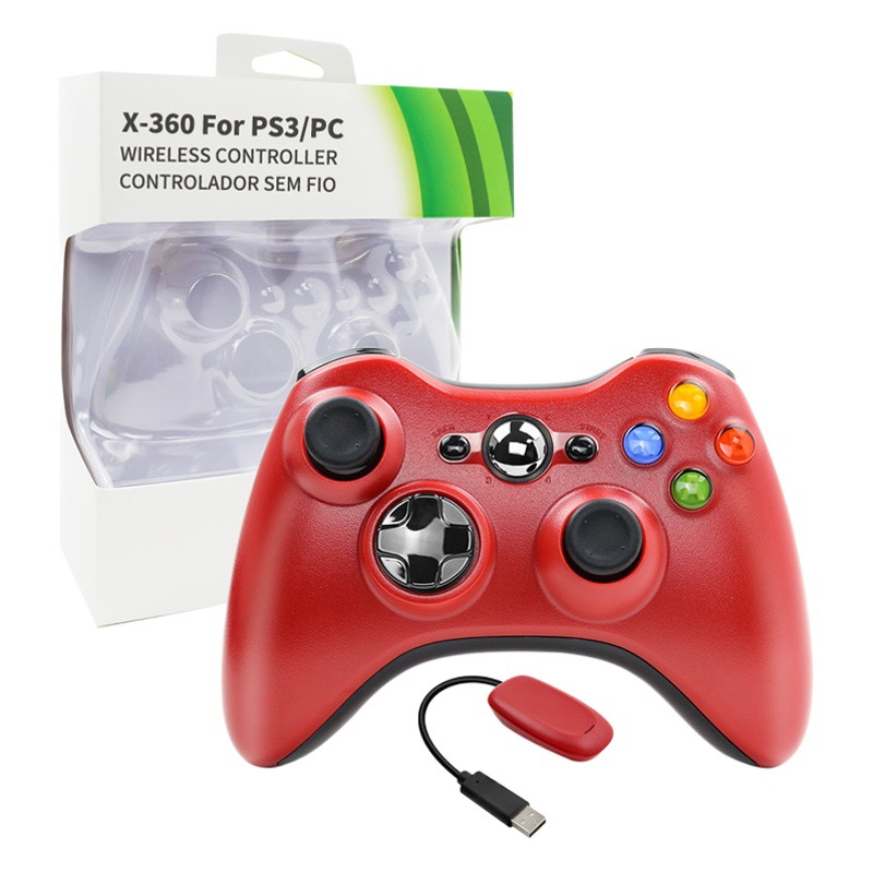 Venta caliente transfronteriza PARA XBOX360 2,4g neutral GamePad inalámbrico con receptor de una sola pieza de entrega