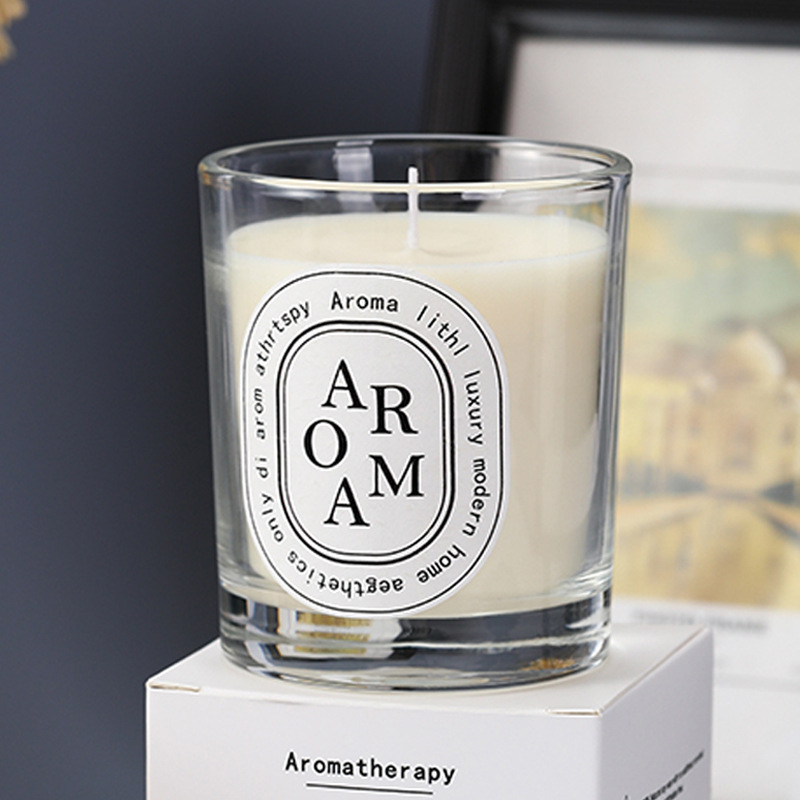 香薰蠟燭厚底高檔玻璃杯植物精油大豆蠟無煙持久伴手禮物工廠直銷