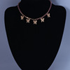 Fashionable three dimensional necklace hip-hop style with tassels, European style