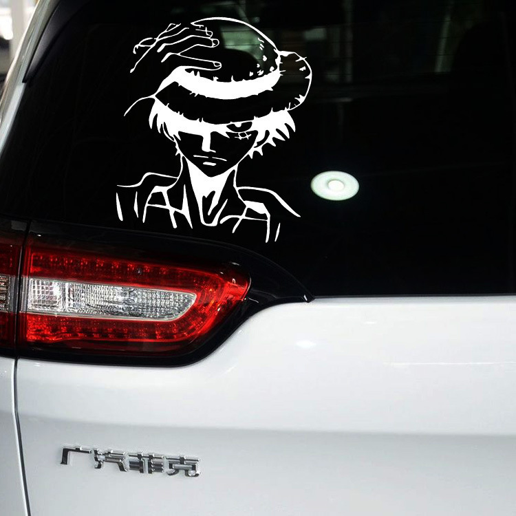 反射海賊王シールカバー傷シール漫画個性お笑い装飾電気自動車車体シール|undefined