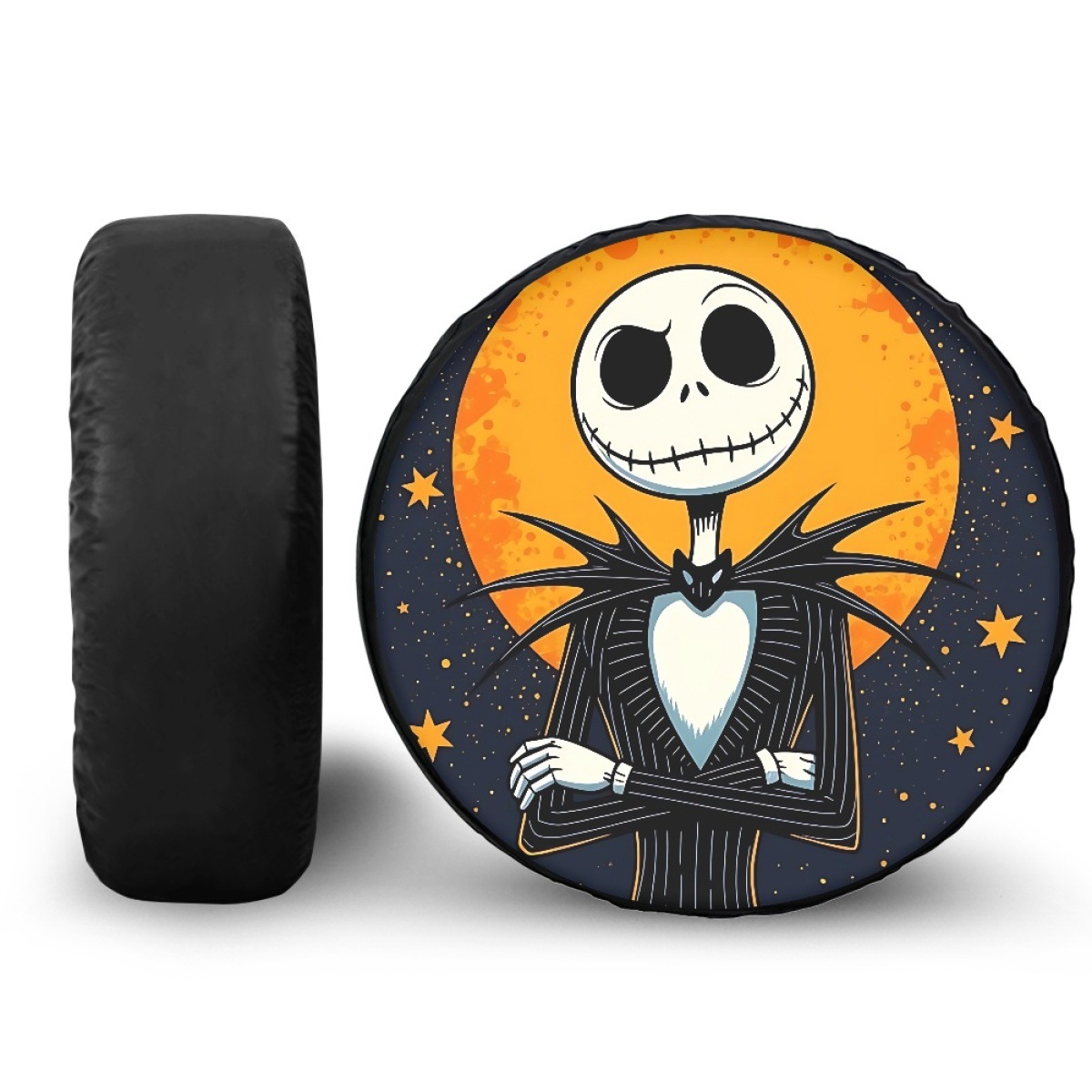 Amazon car tire sunshade, dustproof and waterproof spare tire cover with Halloween print, customizable with your own design, can be shipped on behalf of others