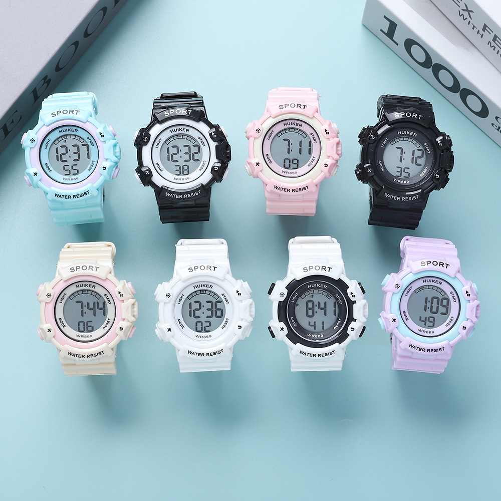 Reloj electrónico para niños en color Reloj de ocio multifuncional para hombres y mujeres Regalo para estudiantes Reloj personalizado al por mayor
