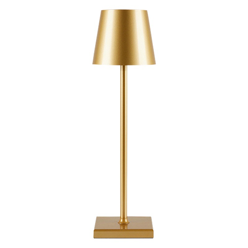 Lámpara de escritorio con carga Type-C, atenuación sin niveles, diseño metálico minimalista - Cross-border