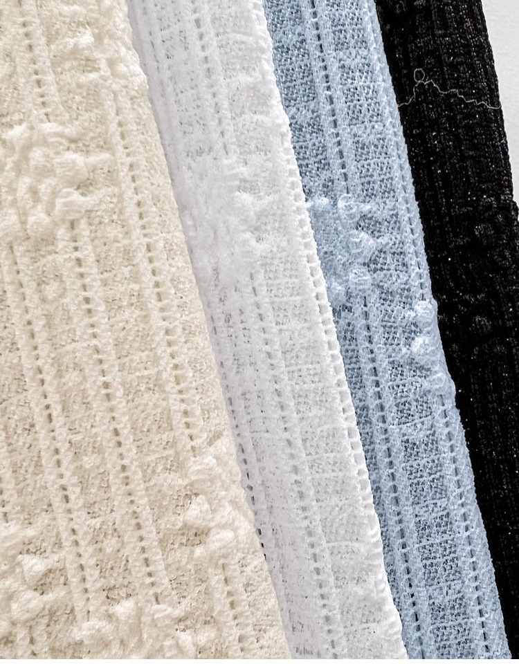Bộ áo cardigan dệt kim lụa kết hợp váy hai dây ren chống nắng nữ — Màu xanh lam nhạt chi tiết 9