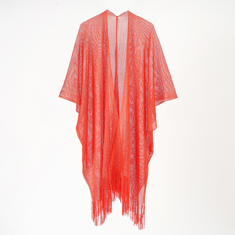 Nuevo 2023 color sólido protección solar todo partido casual playa vacaciones sol protección ropa mujer largo cardigan verano anti-púrpura image 8