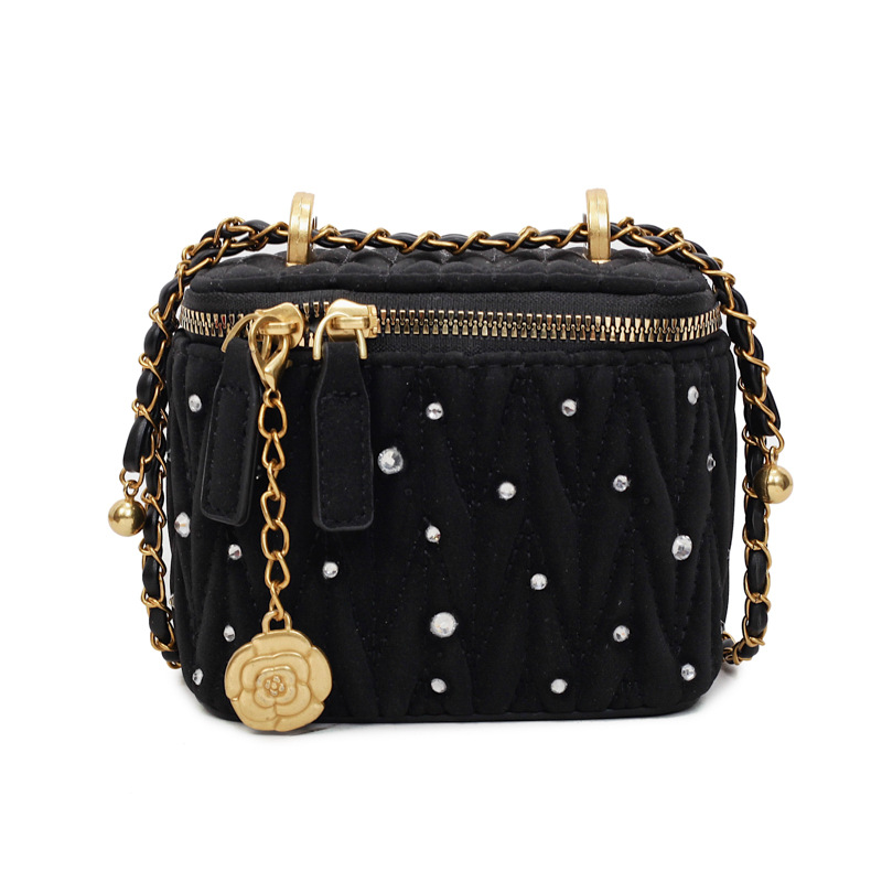 Bagos de caja transfronterizos de alto nivel de fragancia para mujeres 2025 nuevo estilo transfronterizo de cadena de diamante de alta moda bolso de hombro