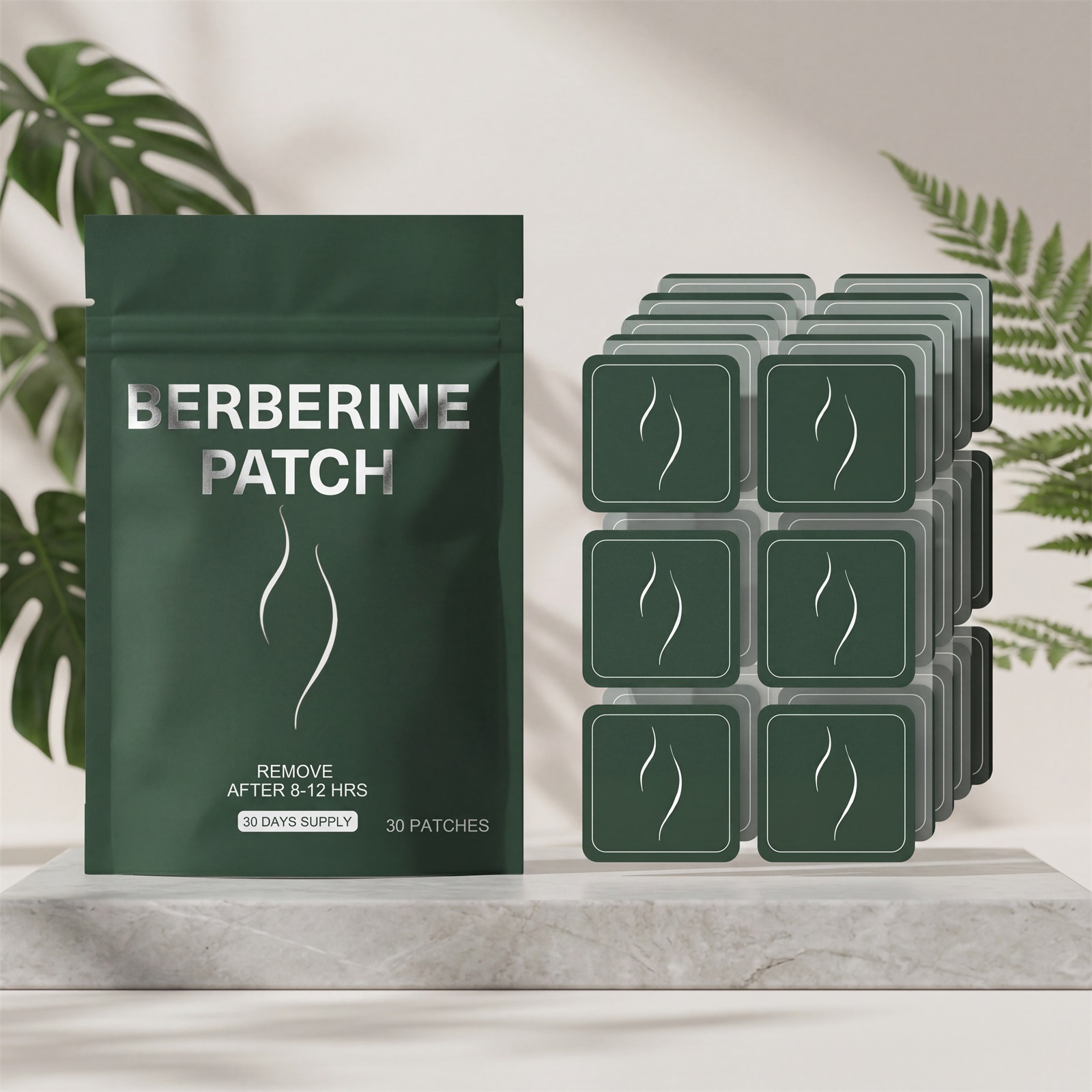 Berberine Care Patch Cares for the Skin, Enhances Body Contours, Is Lightweight and Adheres to the Skin, and Is a Daily Navel Care Patch
