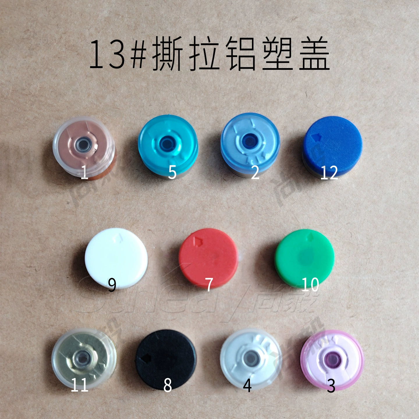 13 калибров Xilin крышка алюминиевая пластиковая крышка 13mm синяя крышка среднего отверстия для оригинальной бутылки с байонкой ампула разрывного алюминия