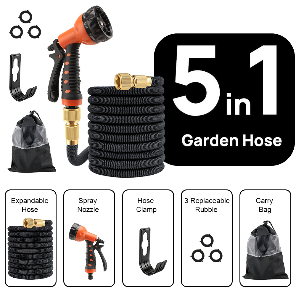 Flexible Garden Hose Set Automatic Retractable Watering Tool_voghion.com