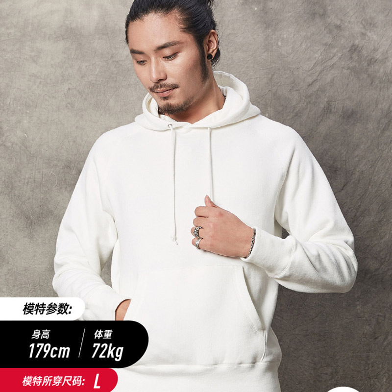 PrintAce Kaji hooded sweater men's oblique shoulder mouse bag sports advertising shirt retro Japanese warm sweater 6228