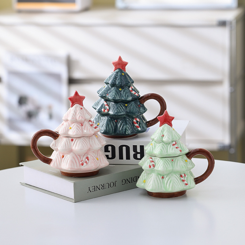 Gifts for Girls, Chinese Valentine's Day, Water Cups, Mugs for Girlfriends, Creative Small Gifts for Girls, Christmas Tree Cups