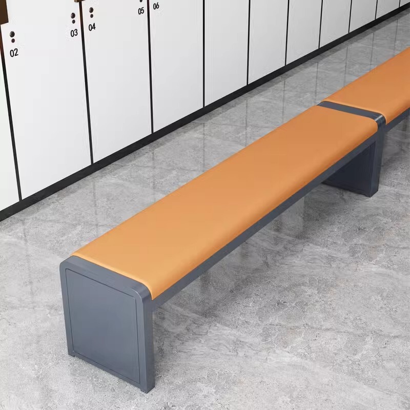Soft Padded Bench Sofa Stool, Bathroom Changing Stool, Shoe Changing Stool, Shopping Mall Gym Bench, Chair with Backrest and Soft Padding