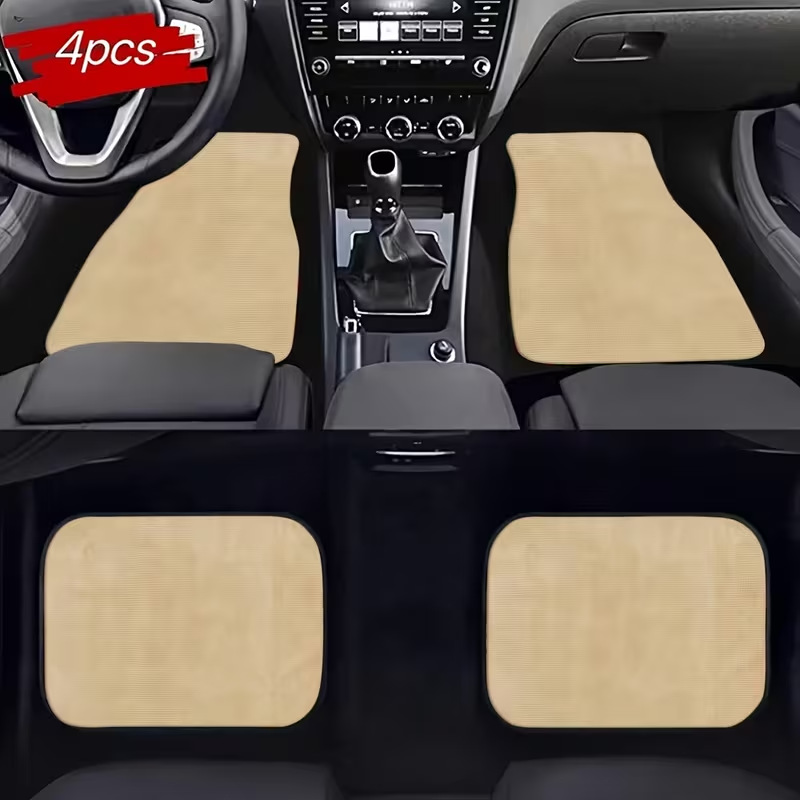 Cross-Border Minimalist Car Interior Floor Mats, Thickened Dirt-Resistant and Scratch-Resistant Mats, Easy to Care For, Can Be Cut, Wholesale and Dropshipping Available