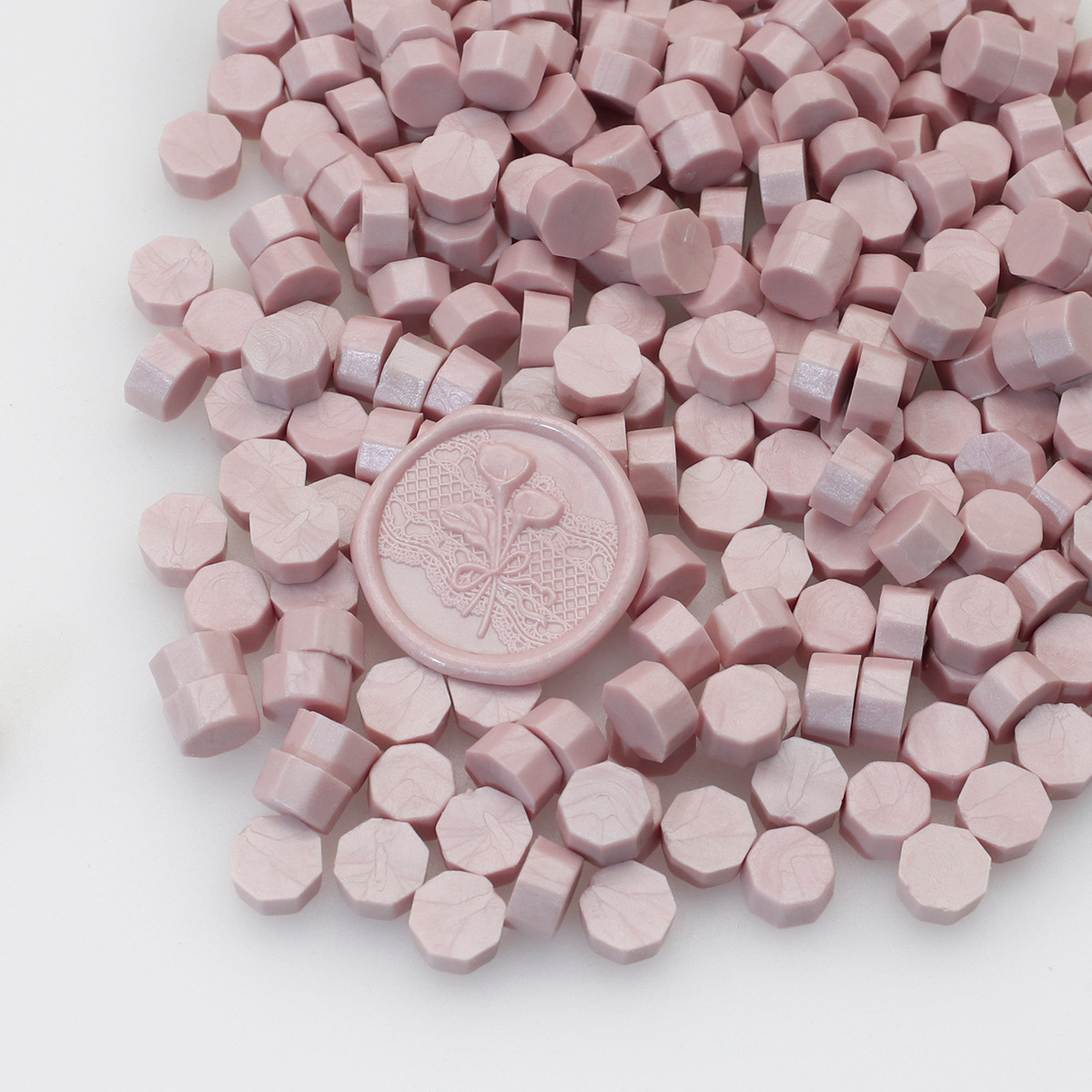 Perlas de cera de sellado octogonales Oucai, 500g, 131 colores, perlas de sellado de cera a granel, colores mixtos, baratas, perladas, una libra.