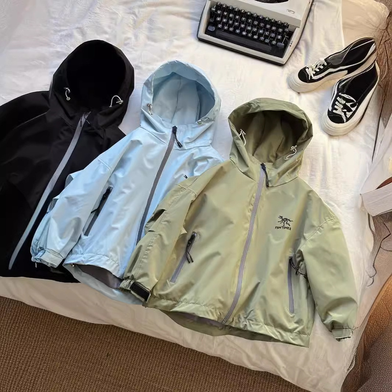 Boys' Jacket 2024 Spring and Autumn New Stylish Top Korean Version Boys' Windbreaker Children's Jacket Trendy