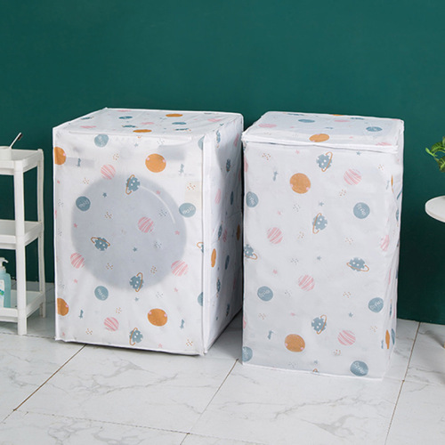 Washing machine cover Oxford cloth waterproof and sunproof fully automatic drum impeller translucent dust cover universal cross-border supply