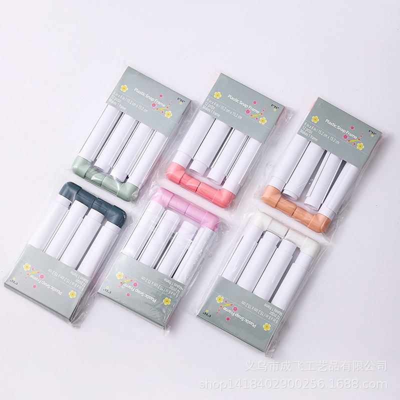 Bordado de plástico, herramienta de punto de cruz, clip, bordado, estante de bordado cuadrado, estante de bordado tipo tarjeta, marco de bordado