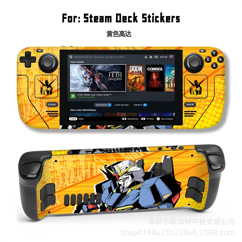 Подходит для наклейки Steam Deck, наклейка на Steam Deck Patch, Steam Panda, вручную, персональный пиксель