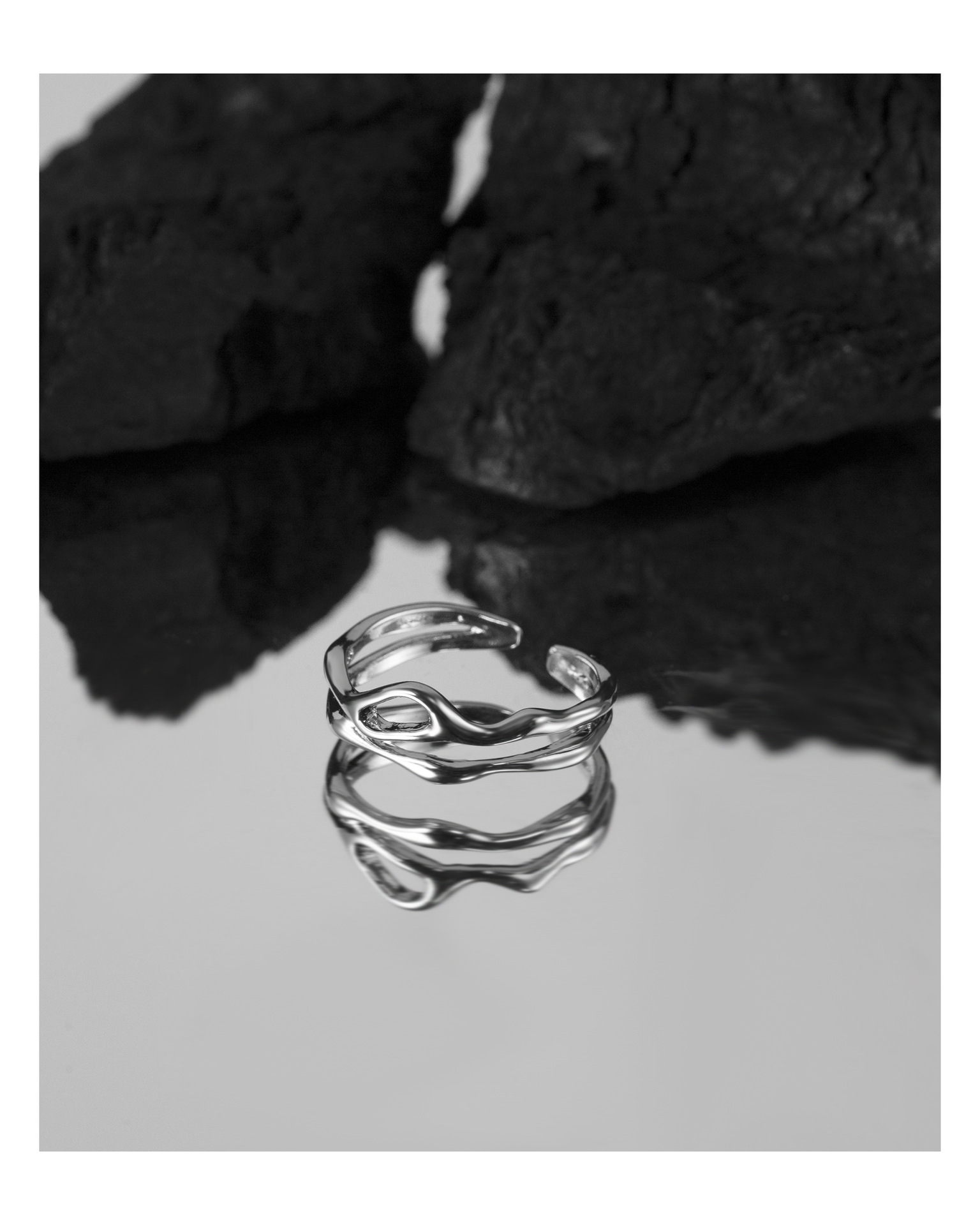 Fashion Geometric Copper Plating Rings 1 Piece