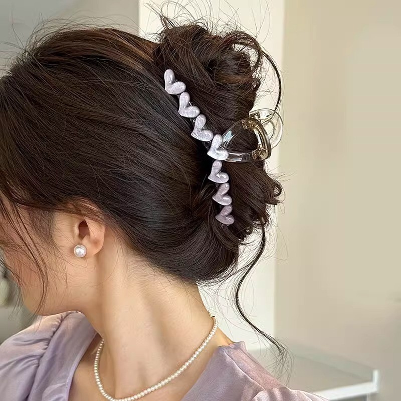 女性用ヘアピン、高級感のある韓国東大門と同じスタイルのヘアピン、後頭部のシャーククリップ、女性用ヘアアクセサリー|undefined