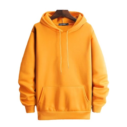 Men's Hooded Sweatshirt Autumn/Winter Plain Hooded Sweatshirt Korean Style Fashion Loose Matchable Fleece Lined Thick Top