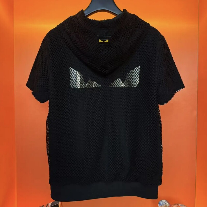 2025 Summer Fashion Thin All-match New Casual Sports Mesh Hooded Half-sleeve Top Trendy Brand Men's T-shirt 2025 Summer Fashion Thin All-match New Casual Sports Mesh Hooded Half-sleeve Top Trendy Brand Men's T-shirt