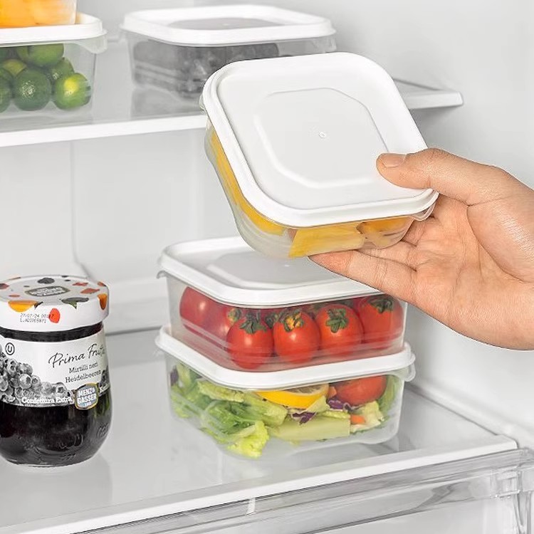 冰箱收纳保鲜盒食物分格专用储物盒厨房家用分装盒水果简餐便携盒