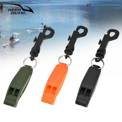 Dual-frequency emergency survival whistle water sports hook life-saving whistle multi-functional outdoor survival warning whistle KS-923B